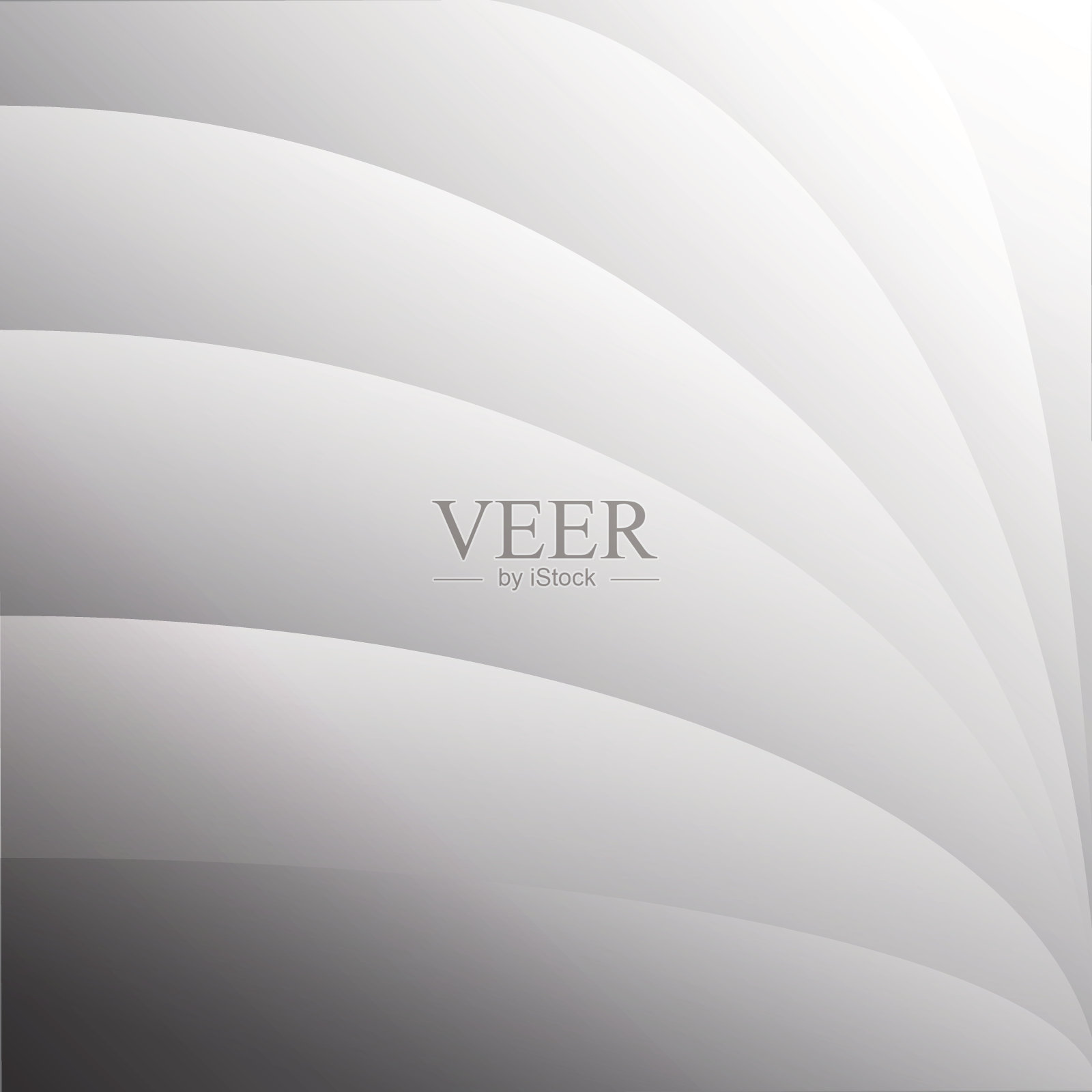 抽象几何白色和灰色的空间背景，矢量插图插画图片素材