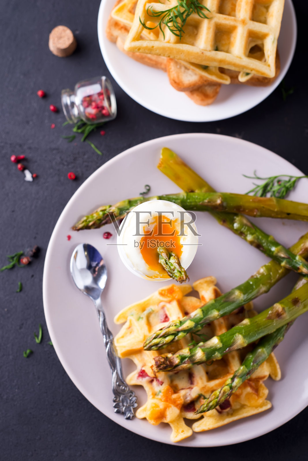 水煮蛋芦笋照片摄影图片