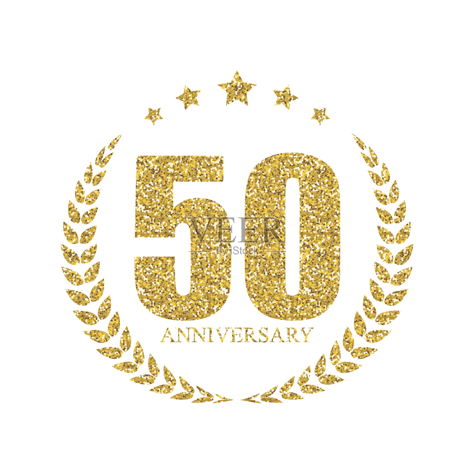 模板50周年矢量插图插画图片素材