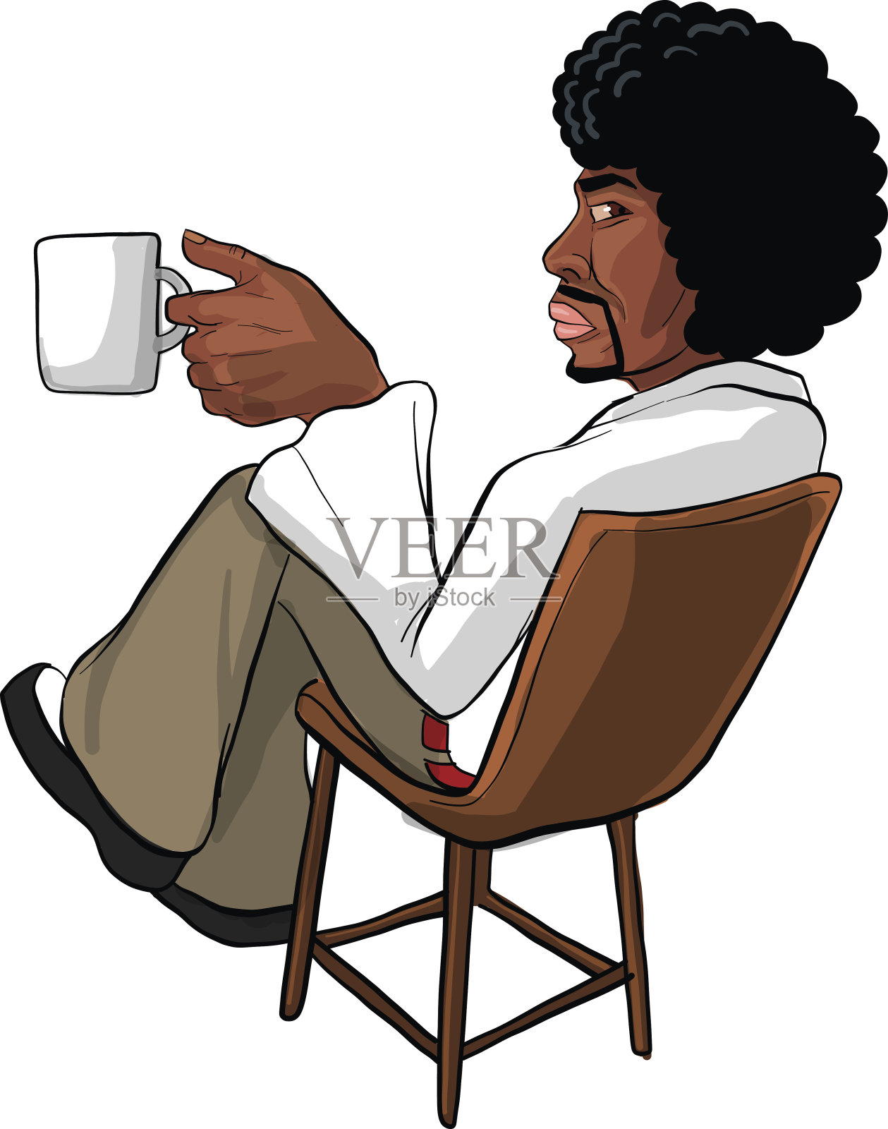 非洲人的行动设计元素图片