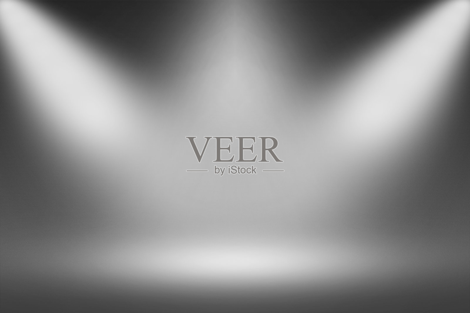 产品展示聚光灯在黑色背景-柔软和模糊无限黑暗的地板设计元素图片