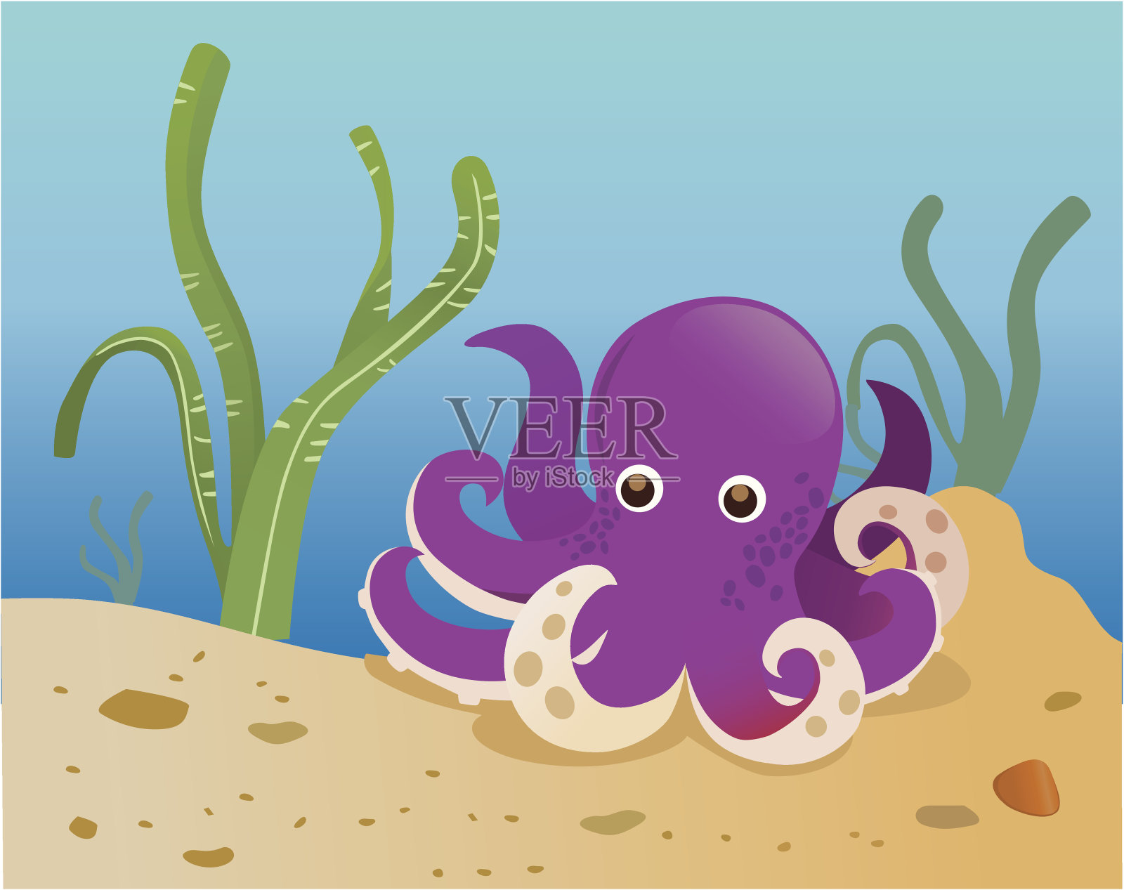 章鱼插画图片素材