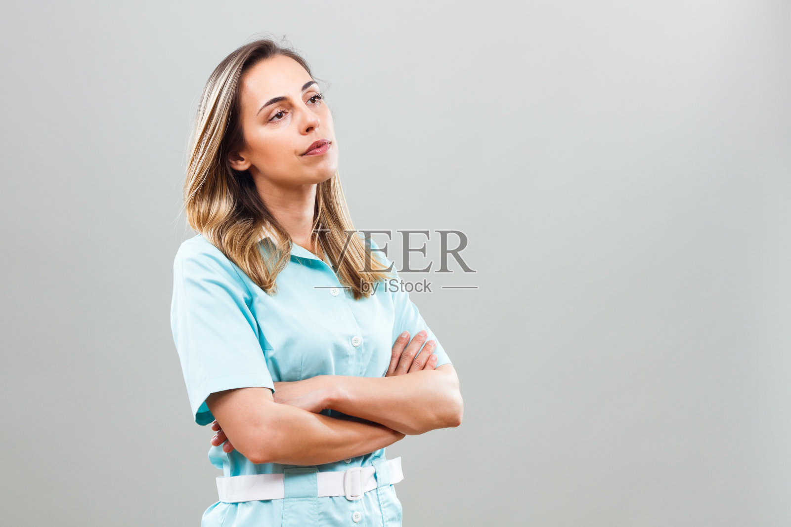 担心护士思考照片摄影图片