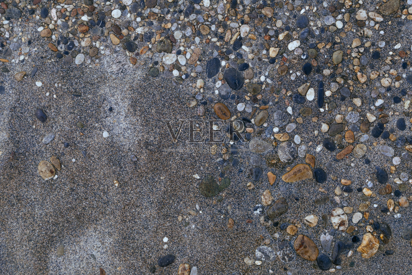 卵石海滩纹理的背景照片摄影图片