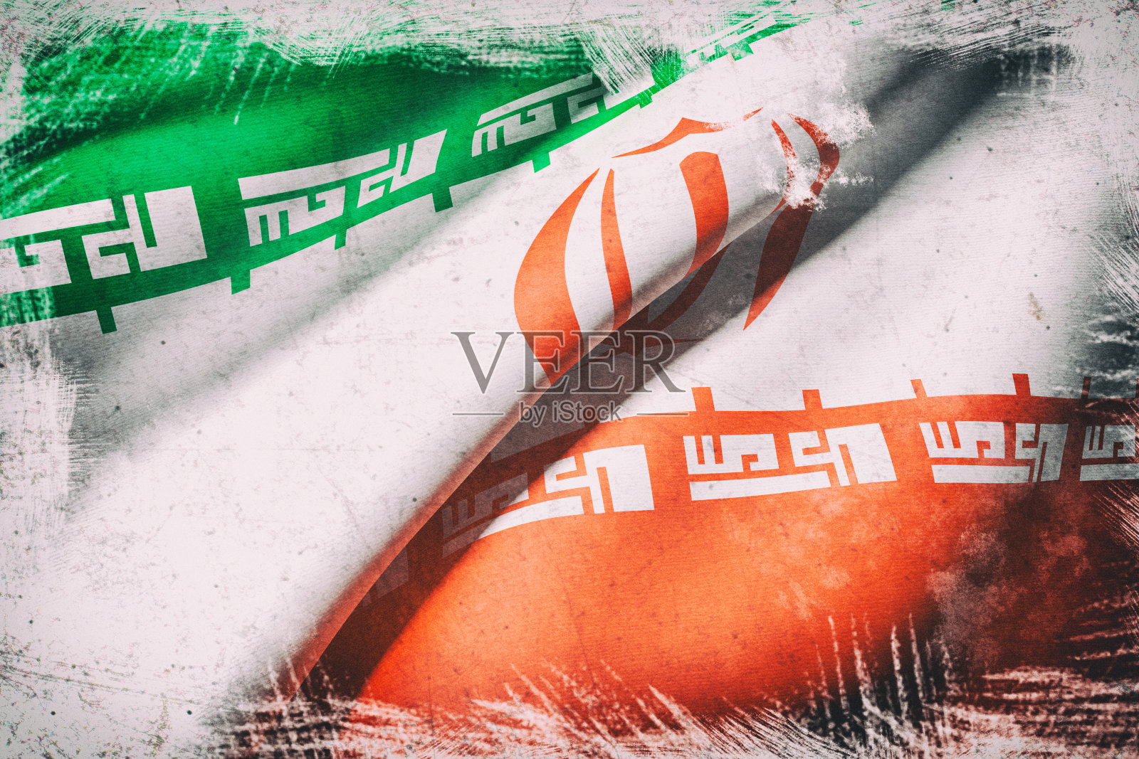 伊朗国旗照片摄影图片