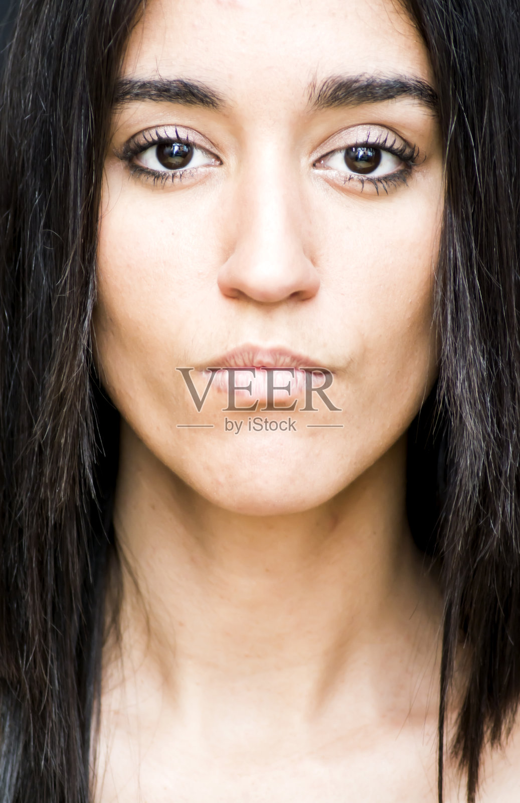 一个美丽女人的肖像照片摄影图片