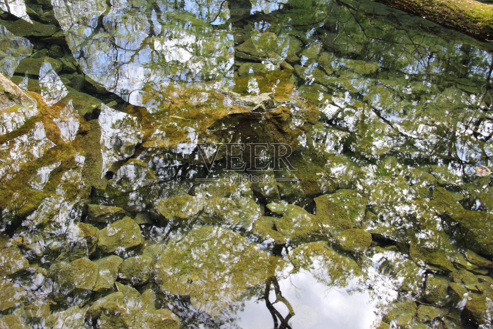 大自然在水中的倒影照片摄影图片