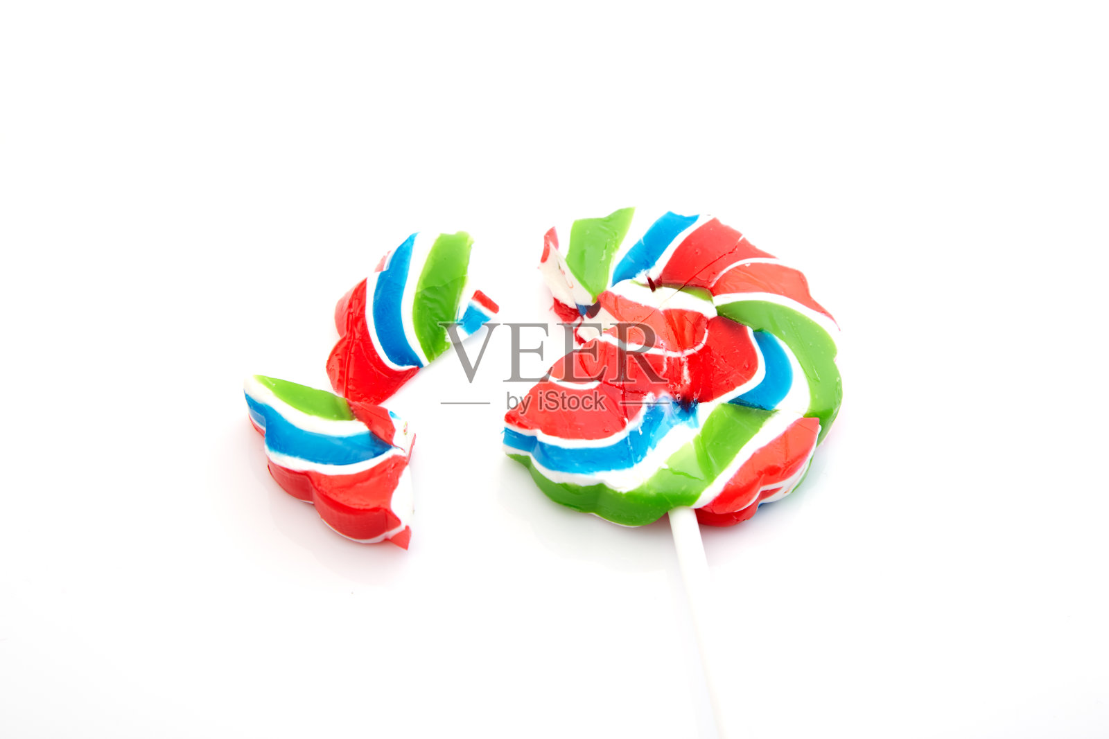 打破了棒棒糖照片摄影图片