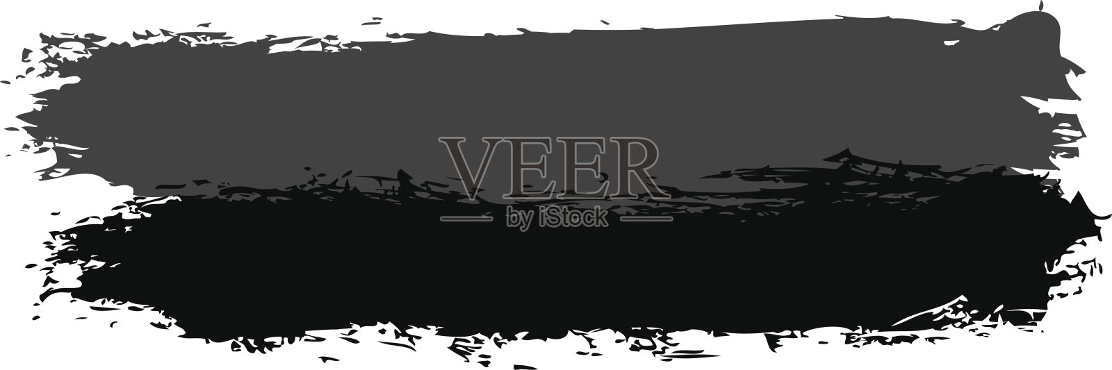 黑色和灰色笔触油漆插画图片素材