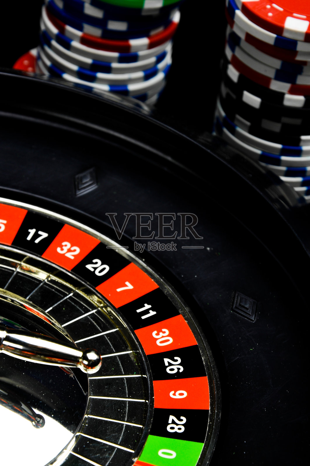 优雅的赌场主题与黑暗的背景照片摄影图片