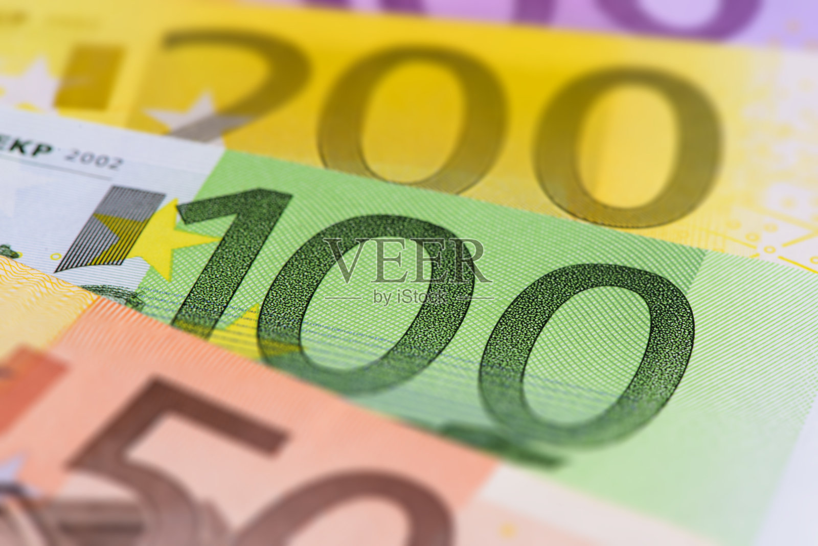 许多不同的欧元钞票照片摄影图片