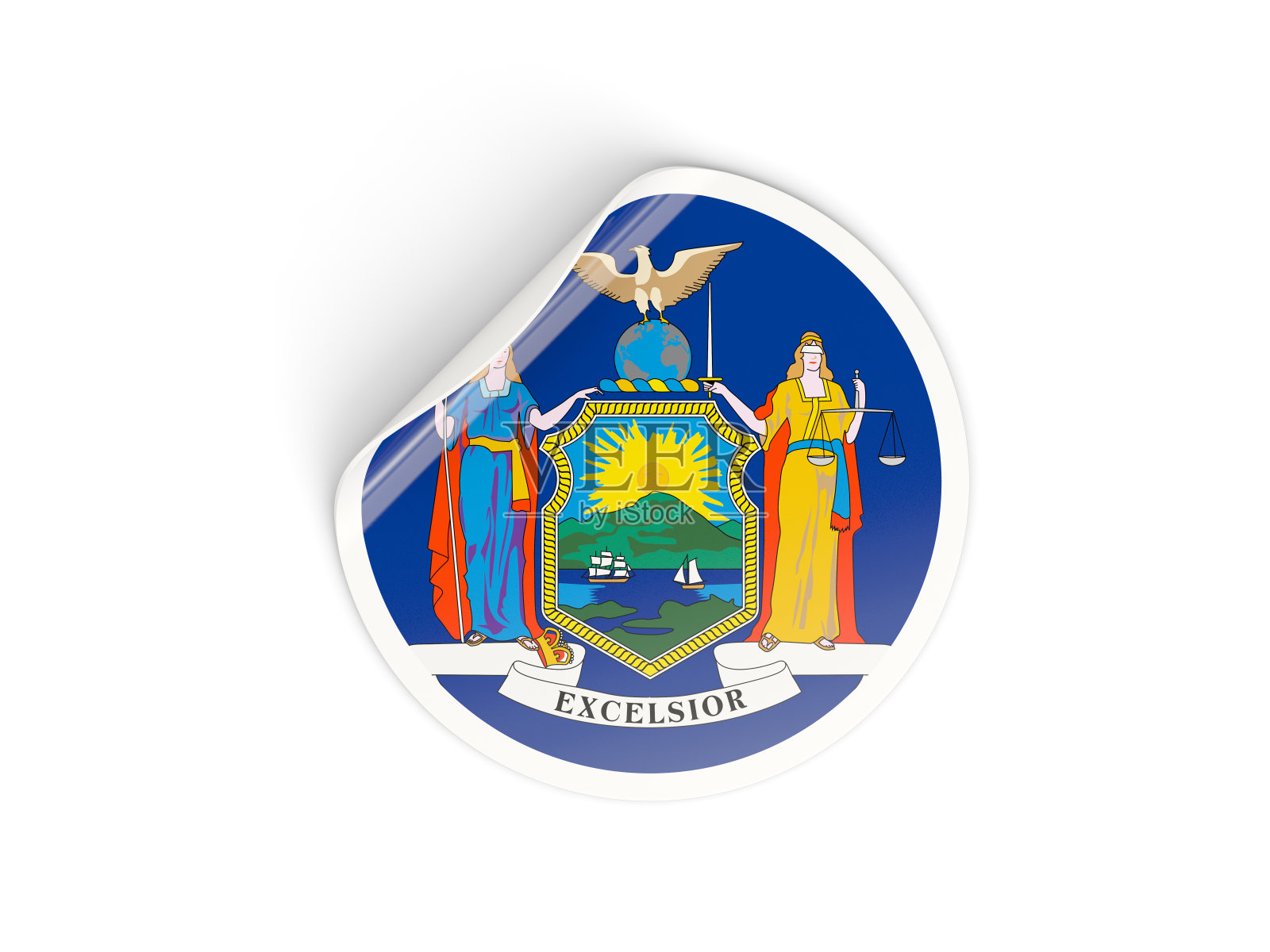 美国纽约州的圆形贴纸照片摄影图片