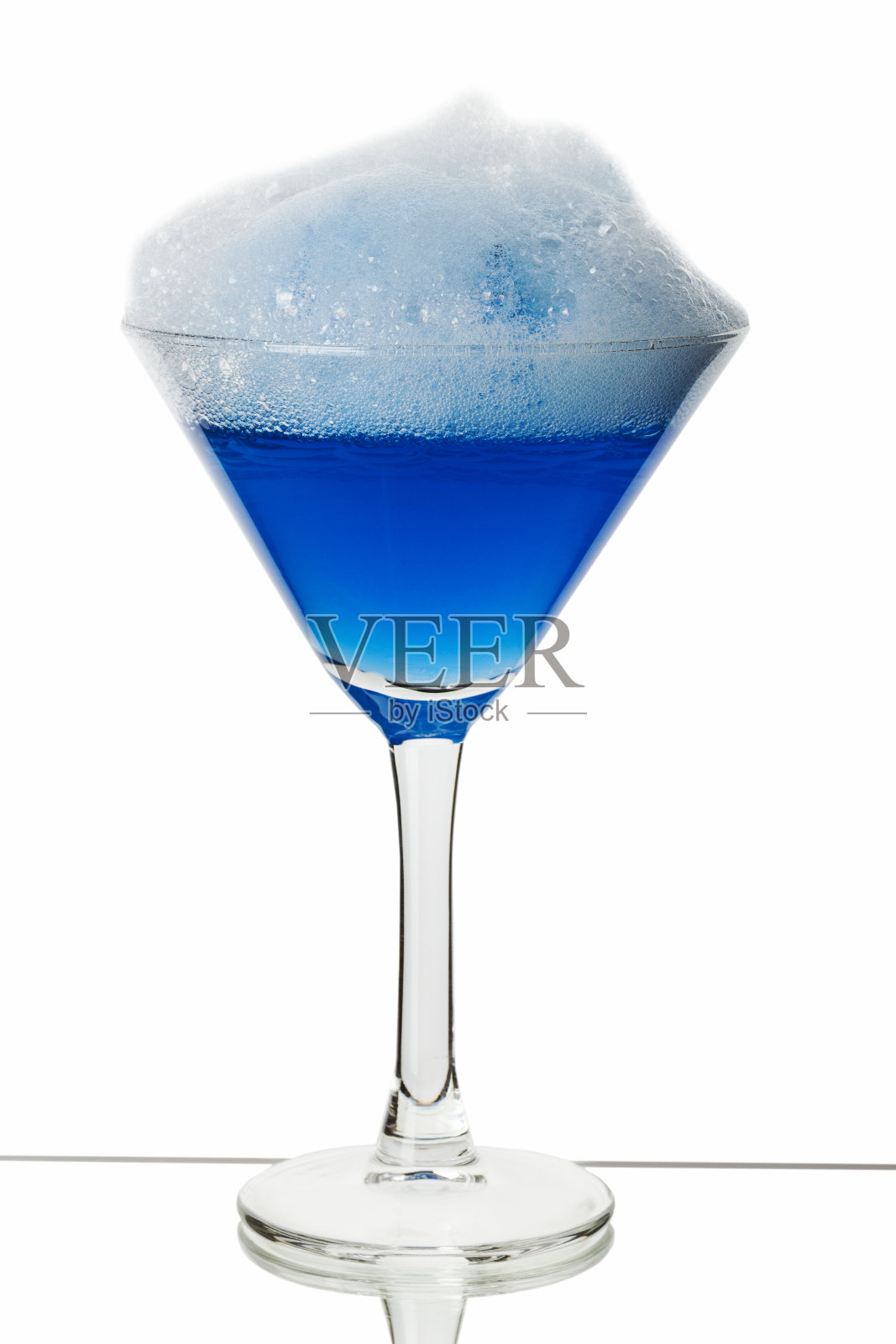 蓝色的鸡尾酒照片摄影图片