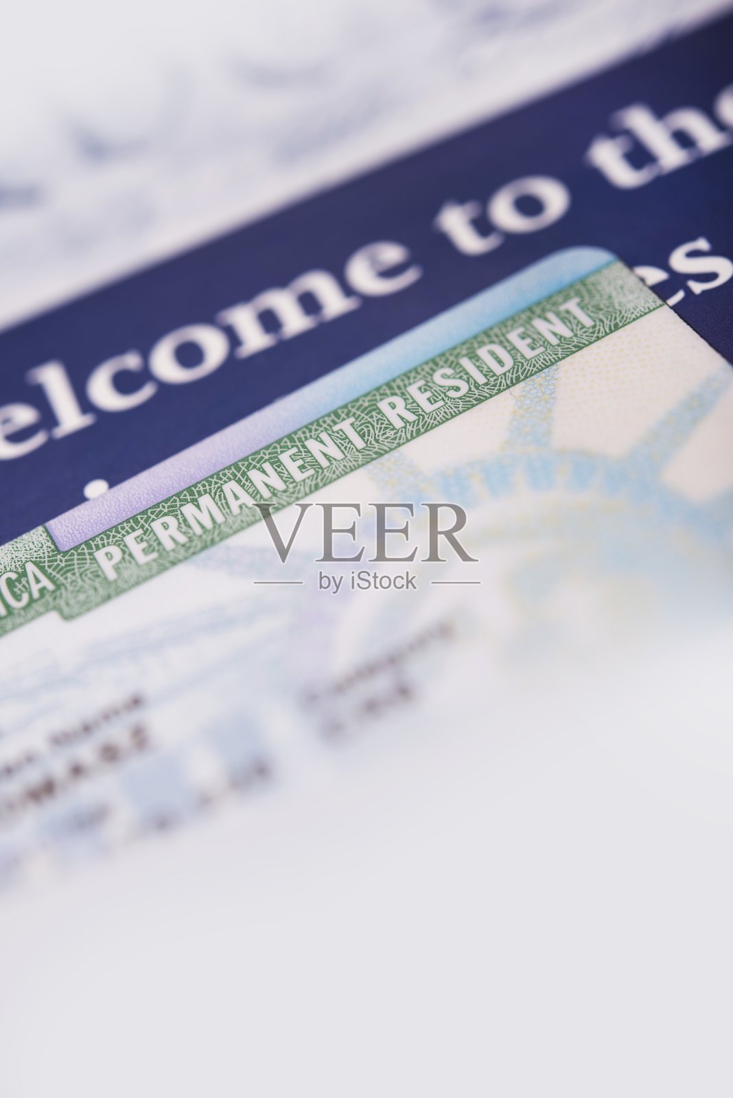 美国绿卡照片摄影图片