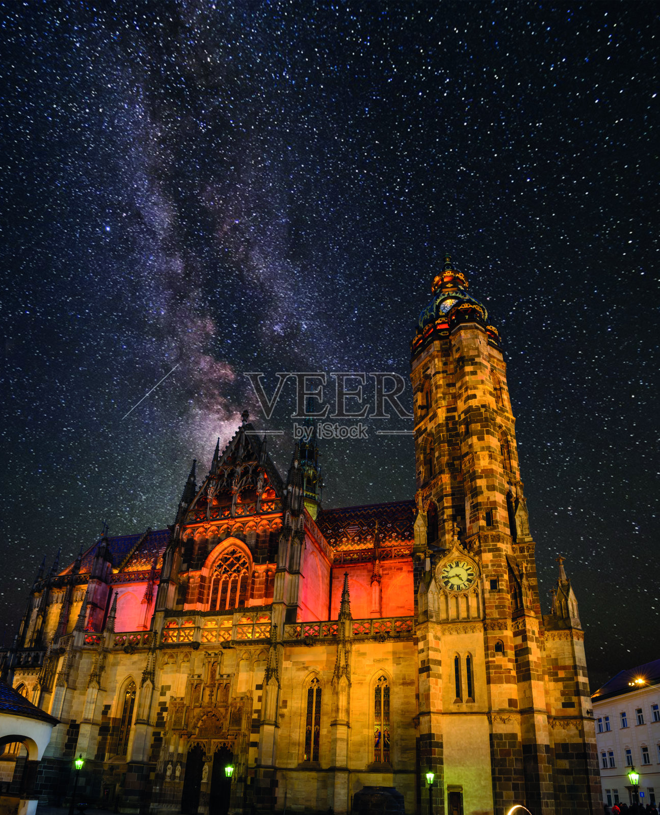 欧洲斯洛伐克科希策的圣伊丽莎白大教堂照片摄影图片