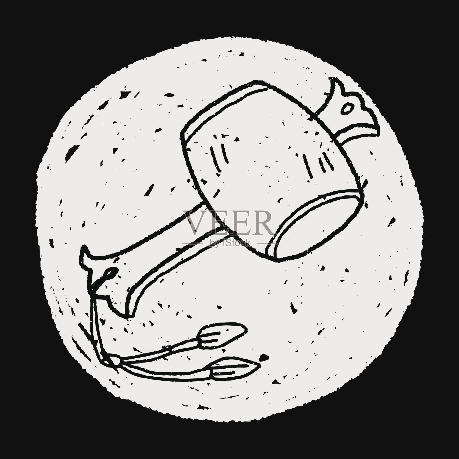 希望锤涂鸦插画图片素材