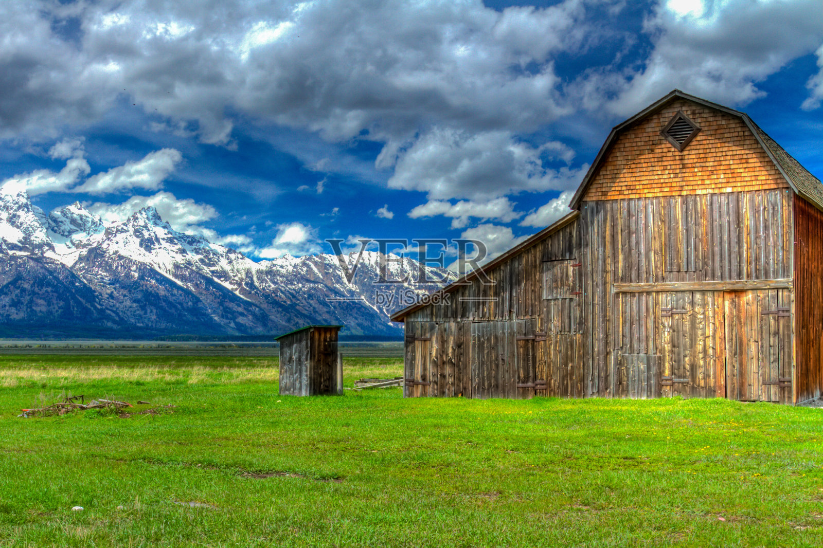 大提顿谷仓照片摄影图片
