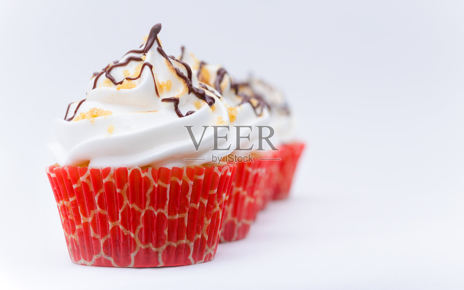 纸杯蛋糕smores照片摄影图片