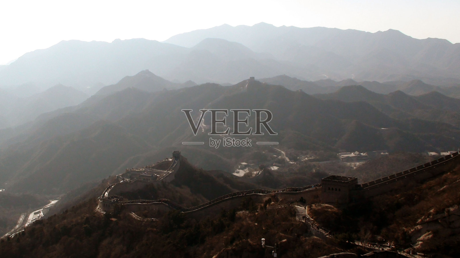 八达岭长城位于中国北方的北京。亚洲照片摄影图片