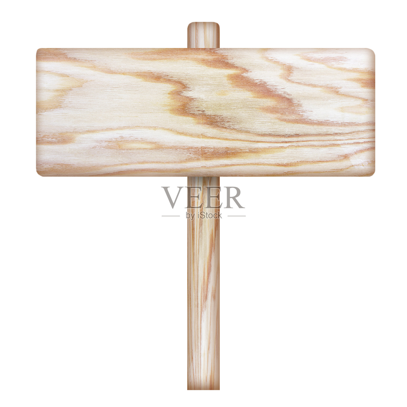 木制标识孤立在白色背景上照片摄影图片