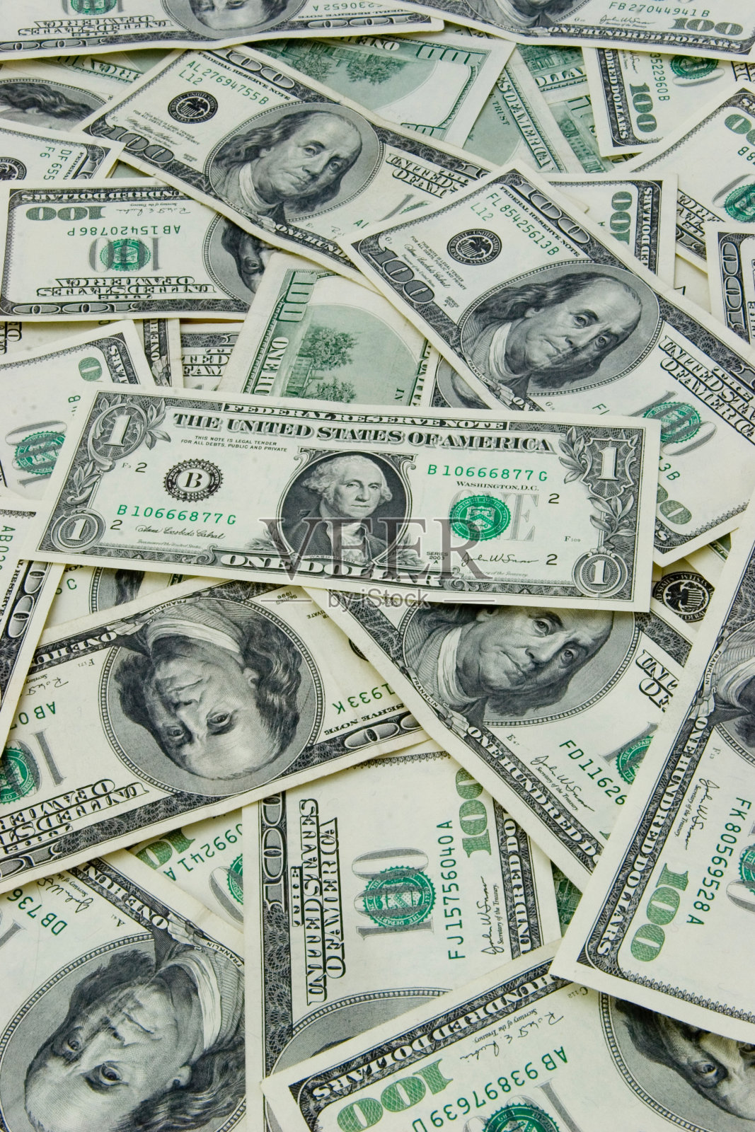 几百美元和一个不同的照片摄影图片