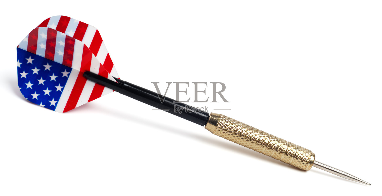 美国国旗颜色的飞镖照片摄影图片