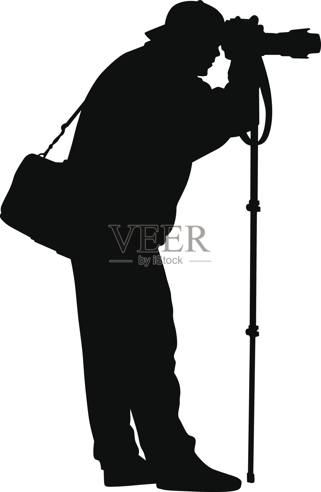 照片的人走插画图片素材