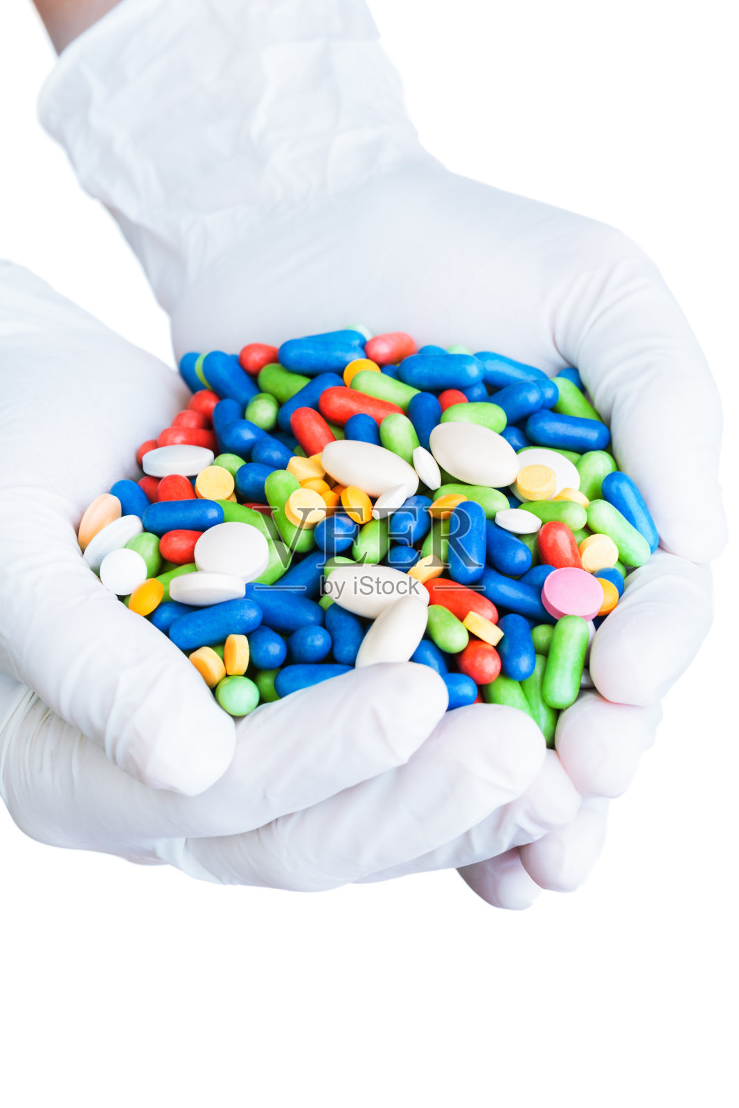 多药手套照片摄影图片