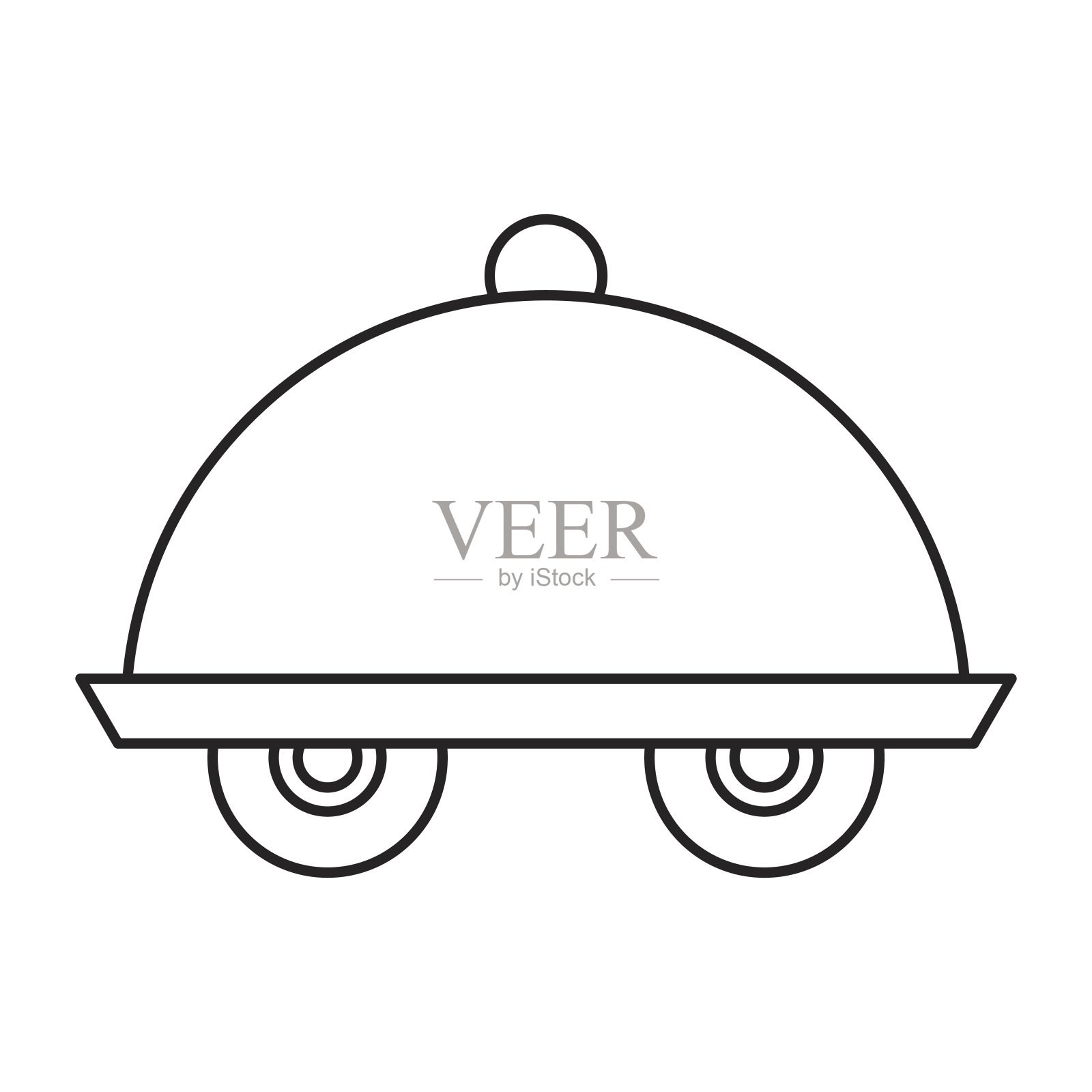 托盘服务器与轮子隔离图标设计元素图片