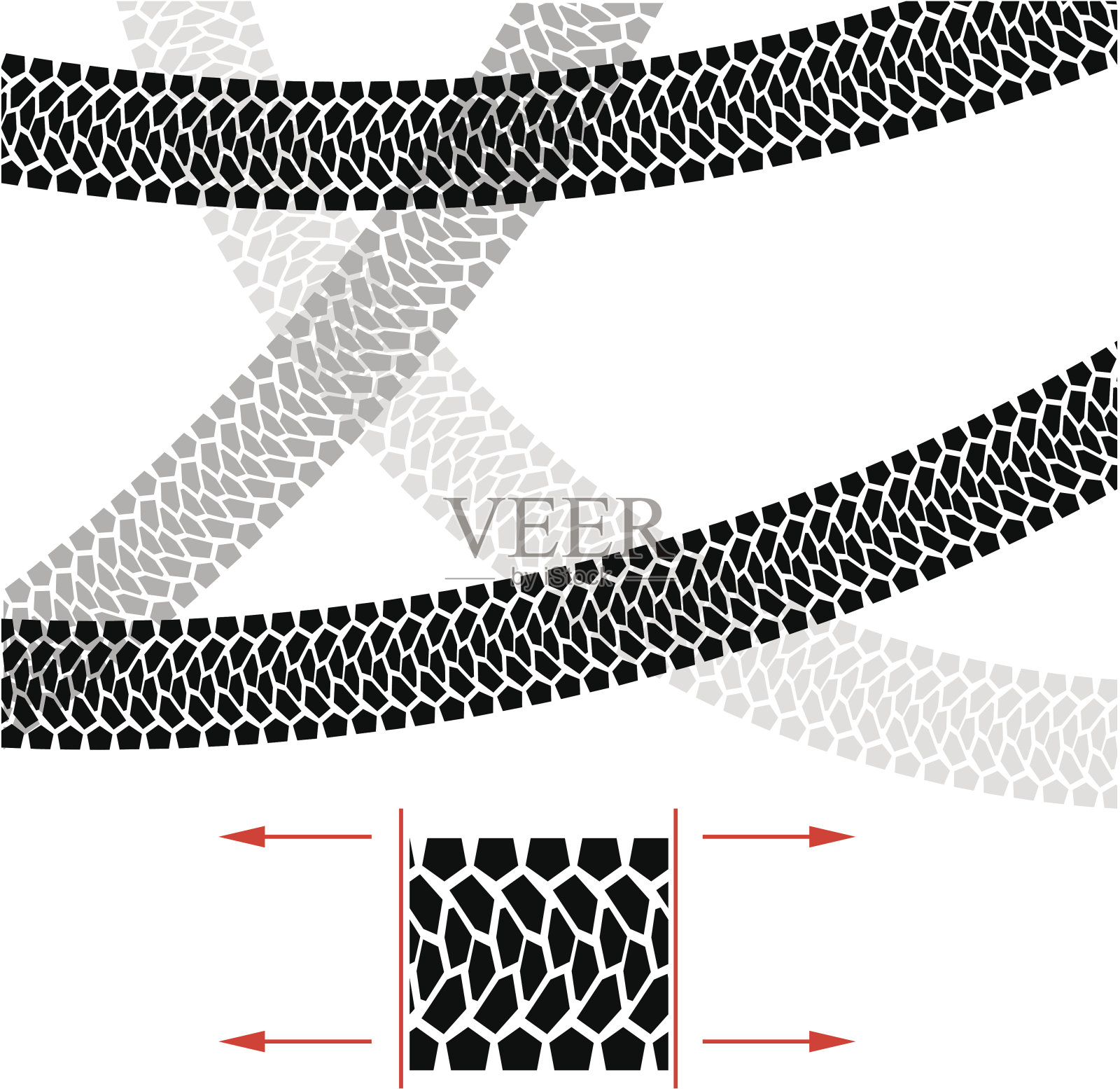轮胎的轨道。插画图片素材