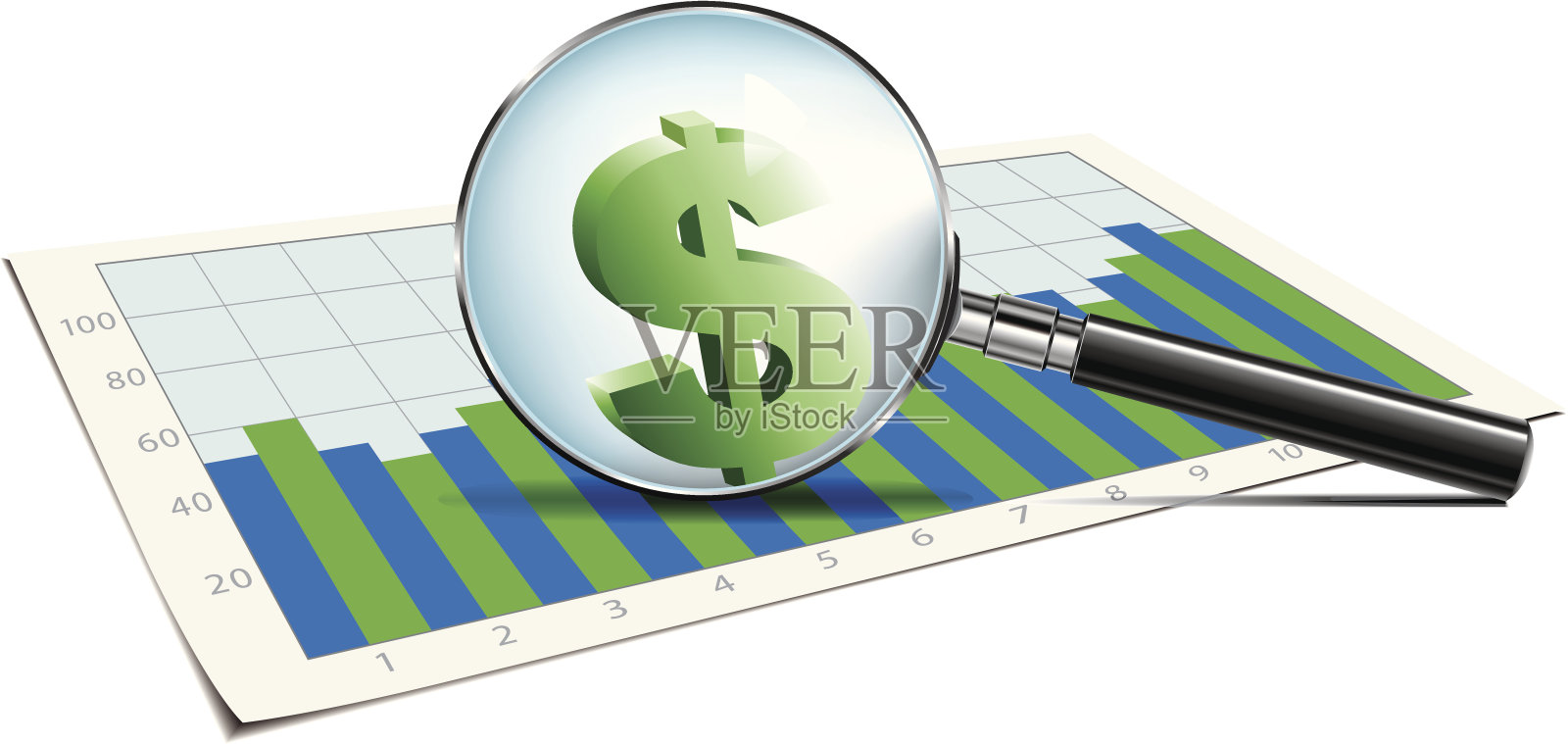 分析图表插画图片素材