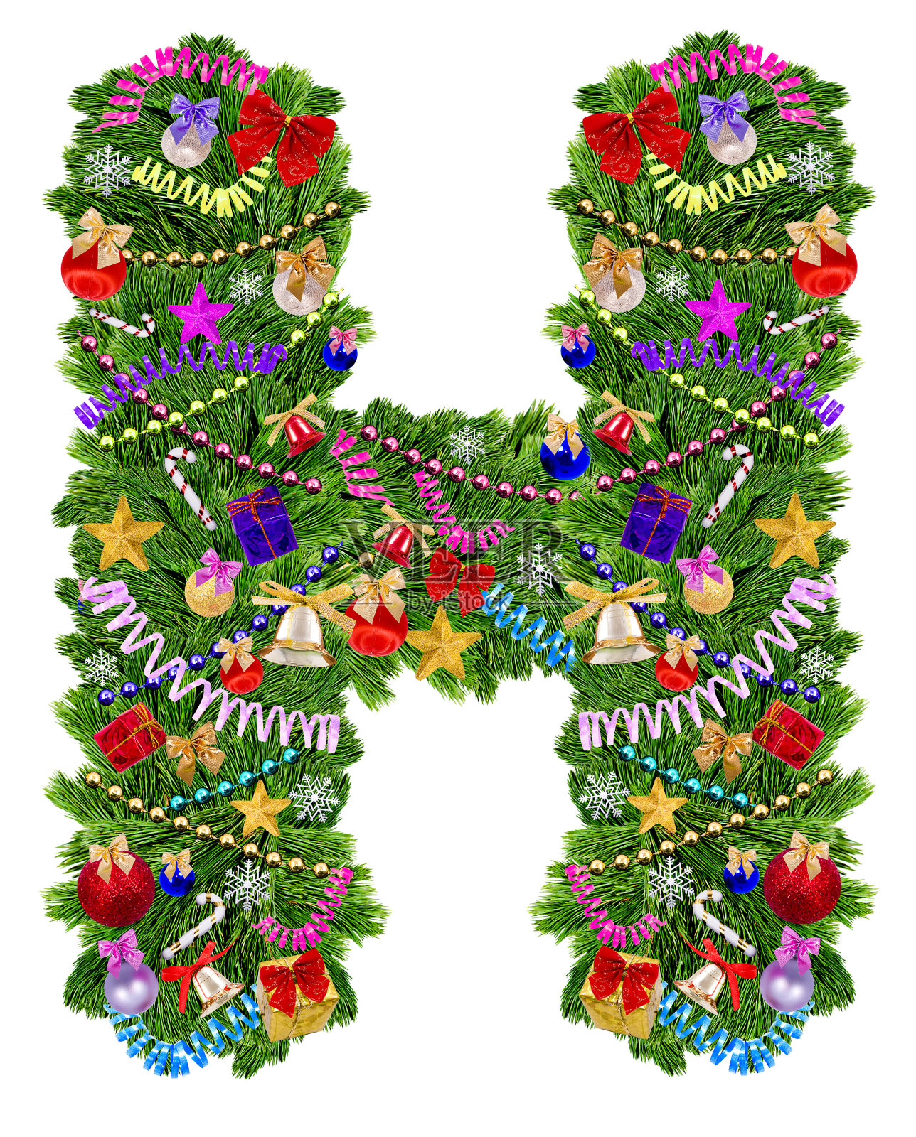 信h圣诞树装饰照片摄影图片