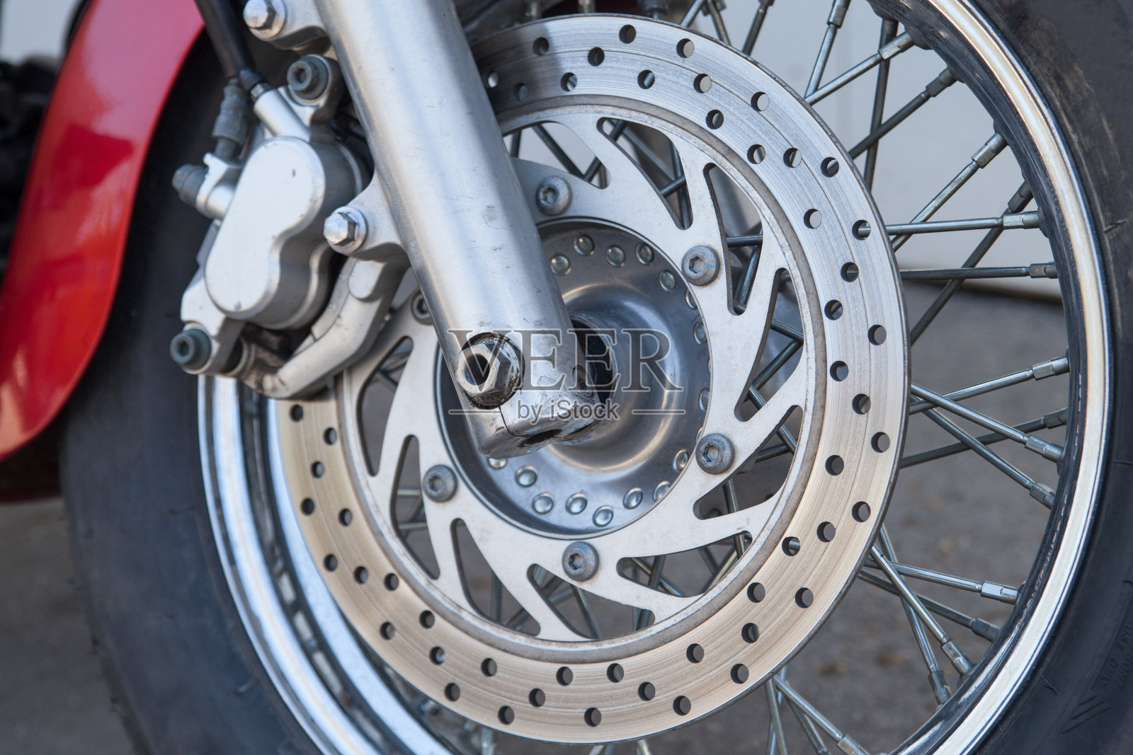 摩托车的盘式刹车系统照片摄影图片