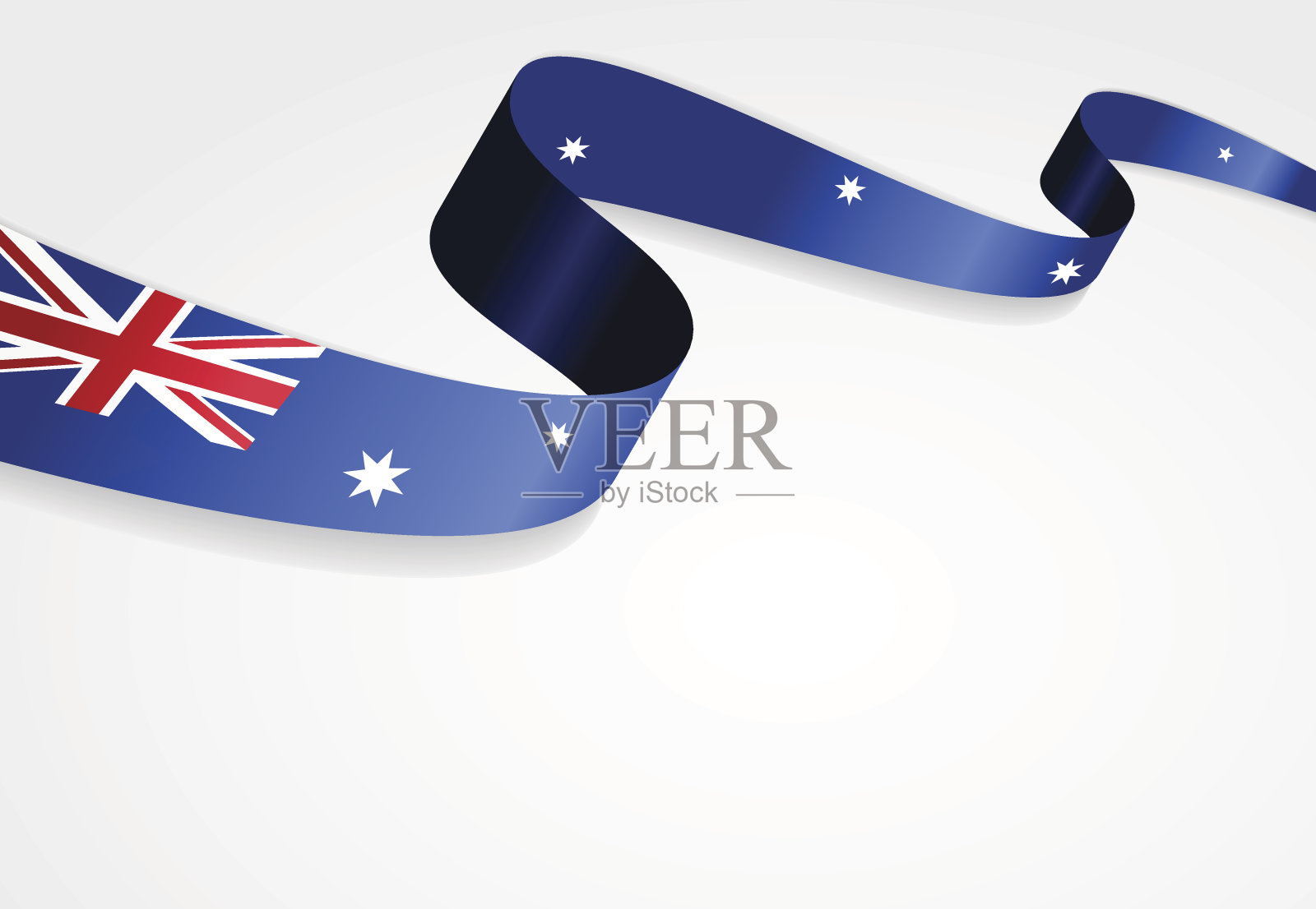 澳大利亚国旗的背景。矢量图设计元素图片