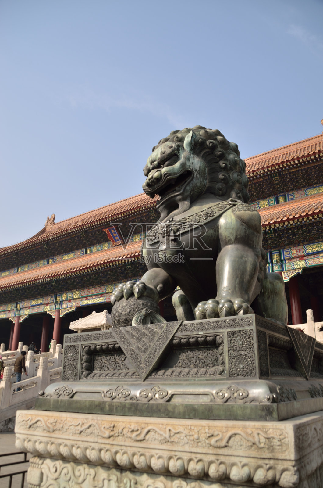紫禁城中的狮子照片摄影图片