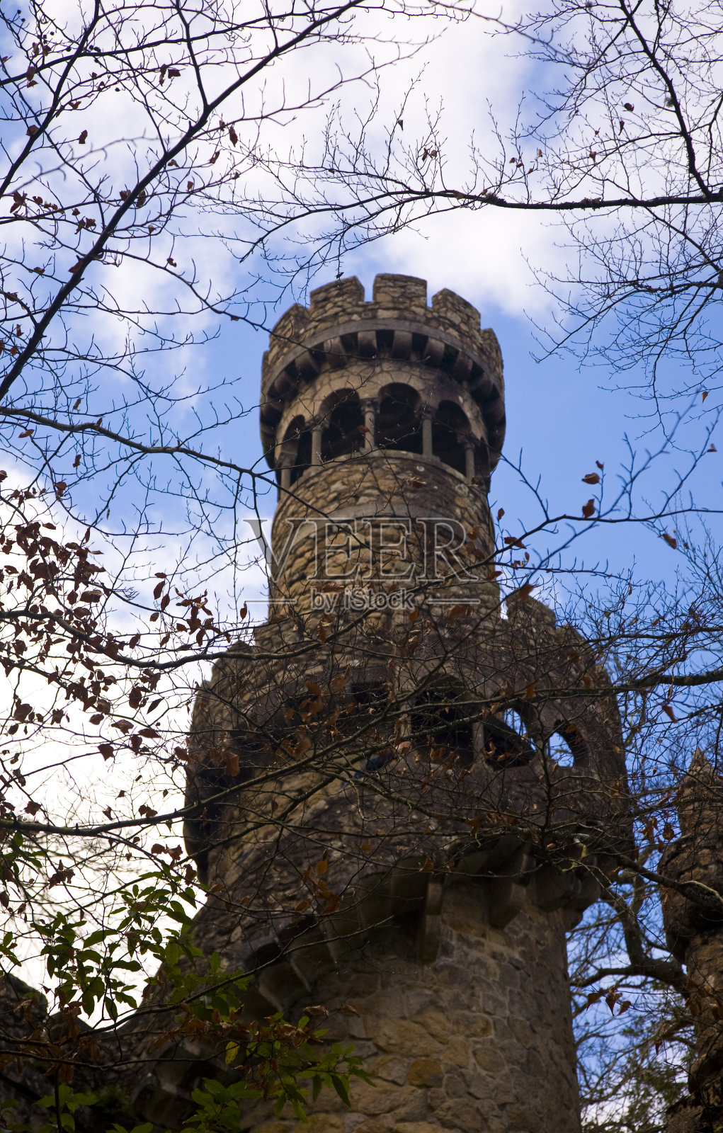 Quinta da Regaleira公园塔照片摄影图片