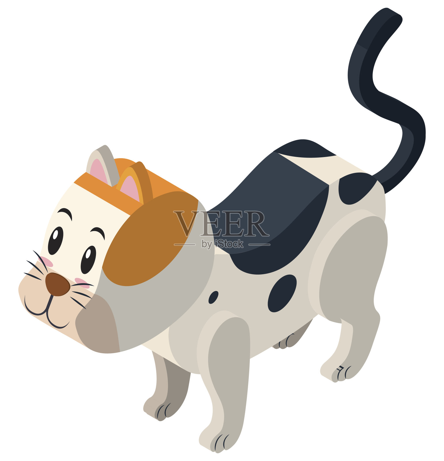 3D设计中的卡利奥猫插画图片素材