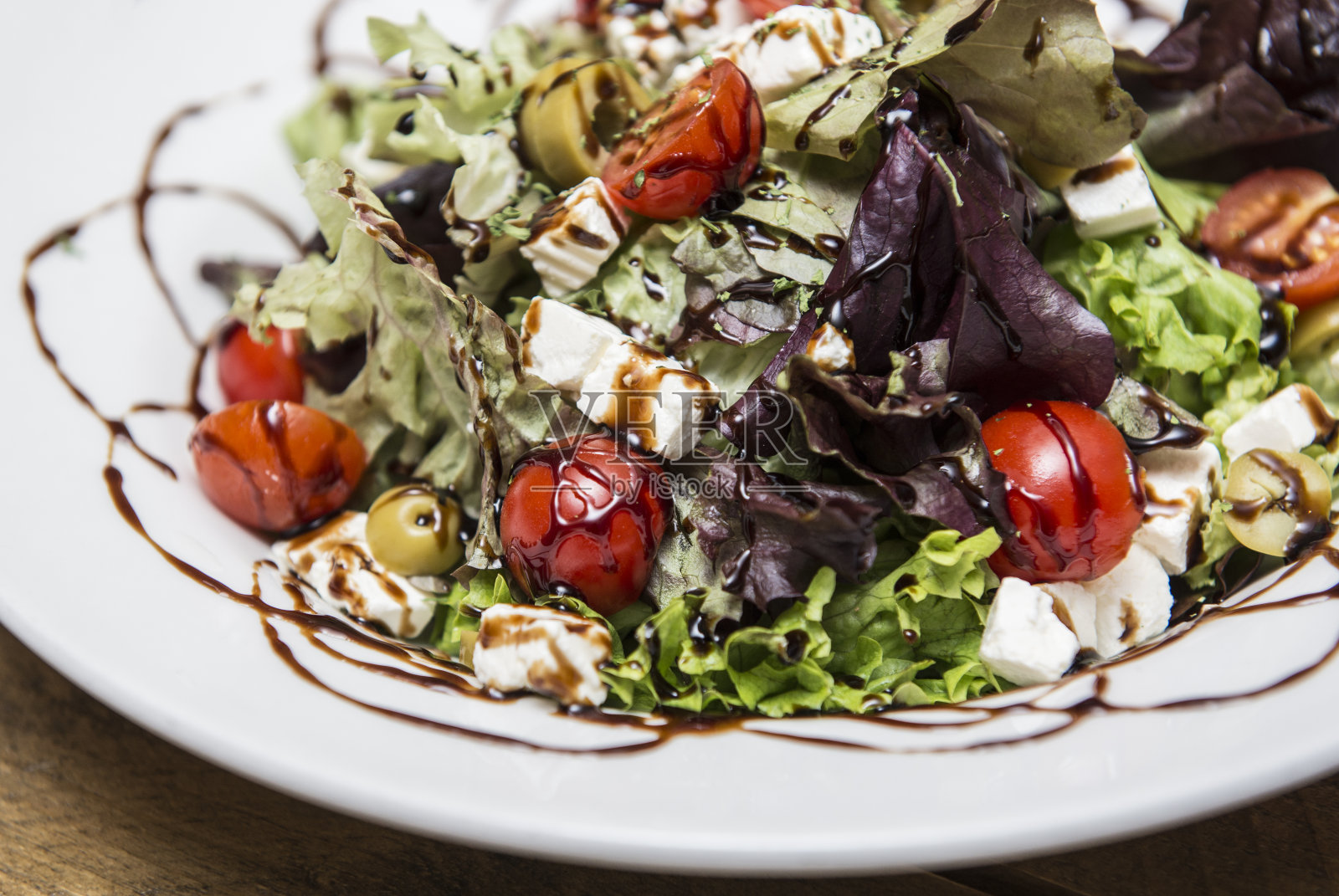 传统的希腊沙拉照片摄影图片