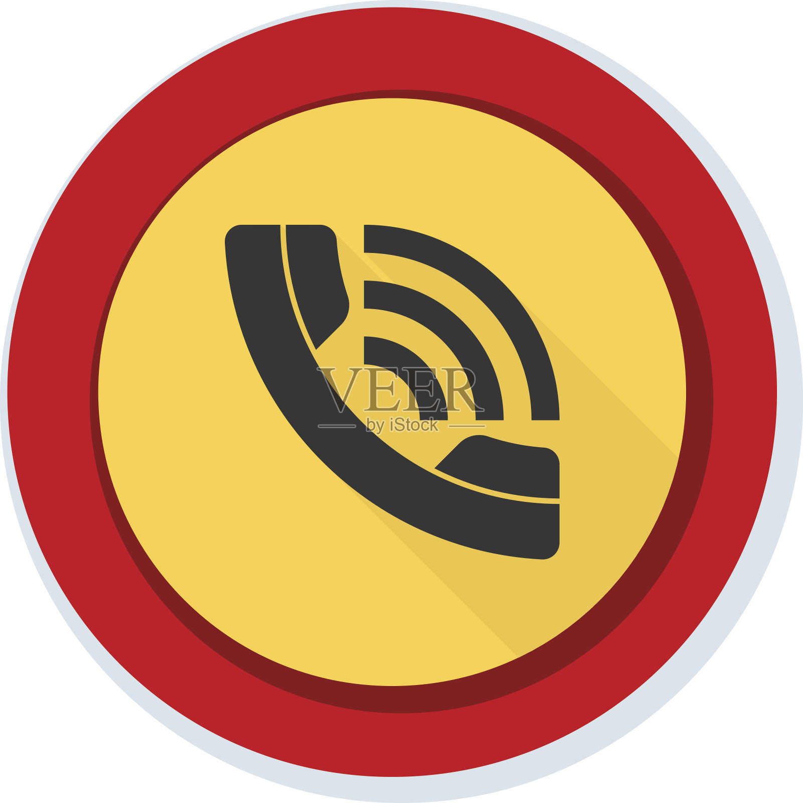 呼叫联系人按钮说明插画图片素材