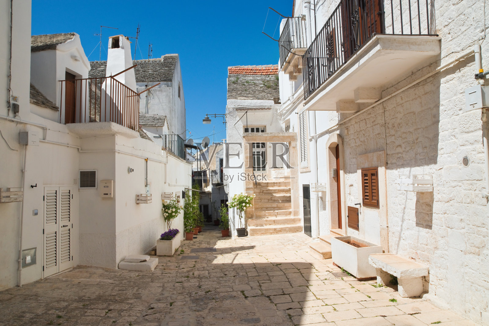 小巷。诺西普利亚意大利。照片摄影图片