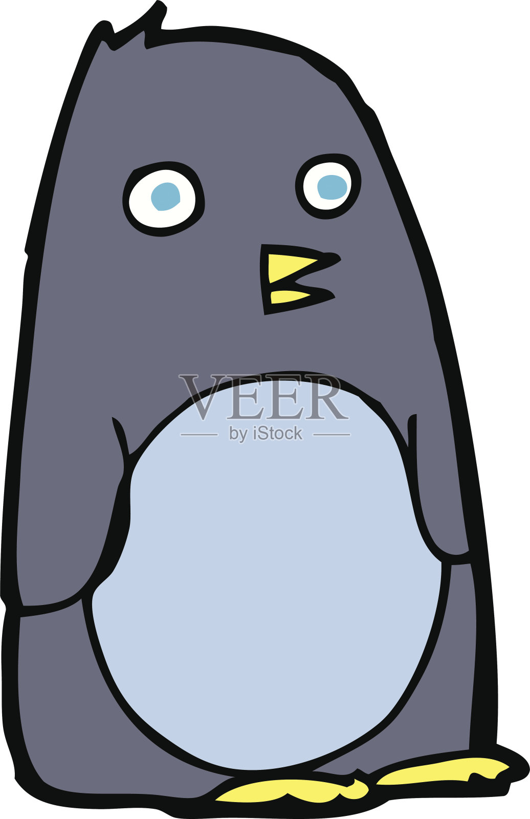 卡通企鹅设计元素图片