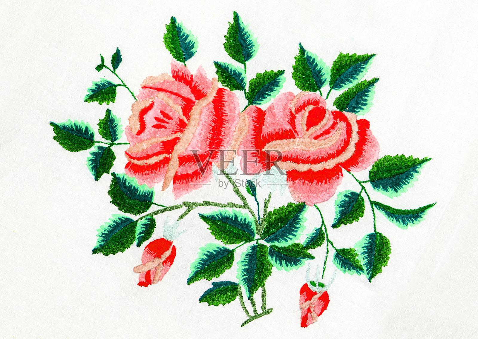 乌克兰民间刺绣，手工制作插画图片素材