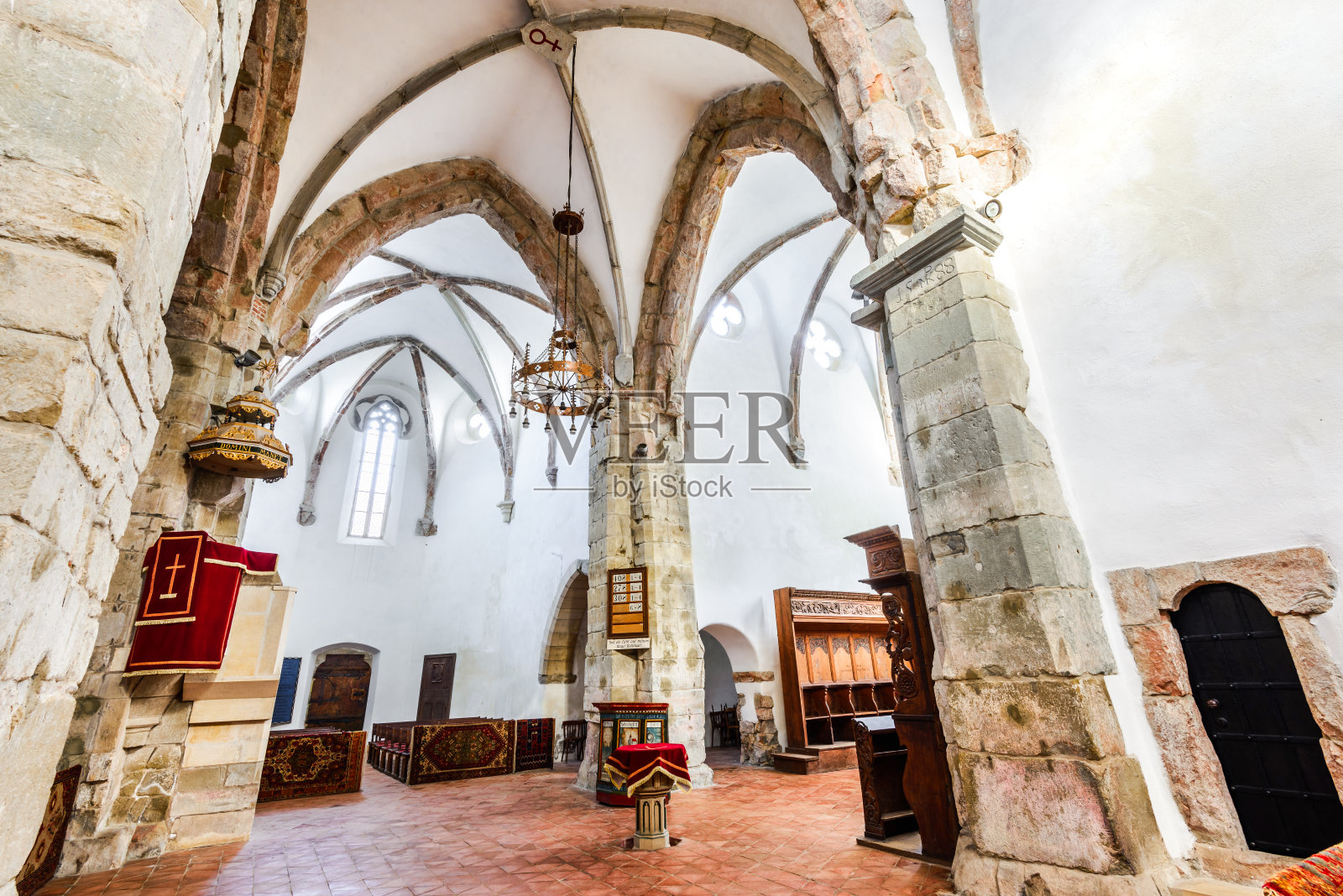 Prejmer加固教堂，特兰西瓦尼亚，罗马尼亚照片摄影图片