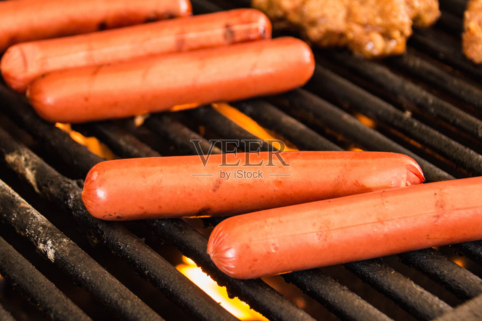 烧烤热狗照片摄影图片