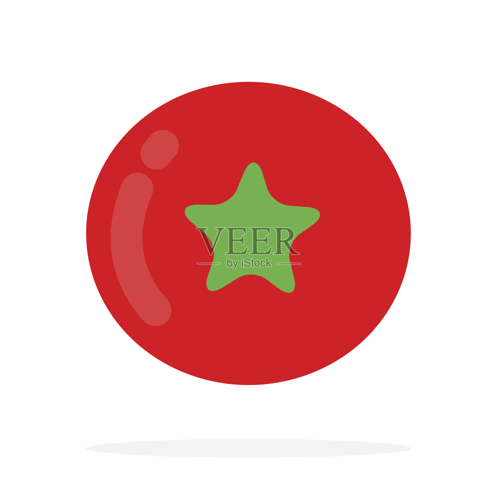 番茄俯视图设计元素图片