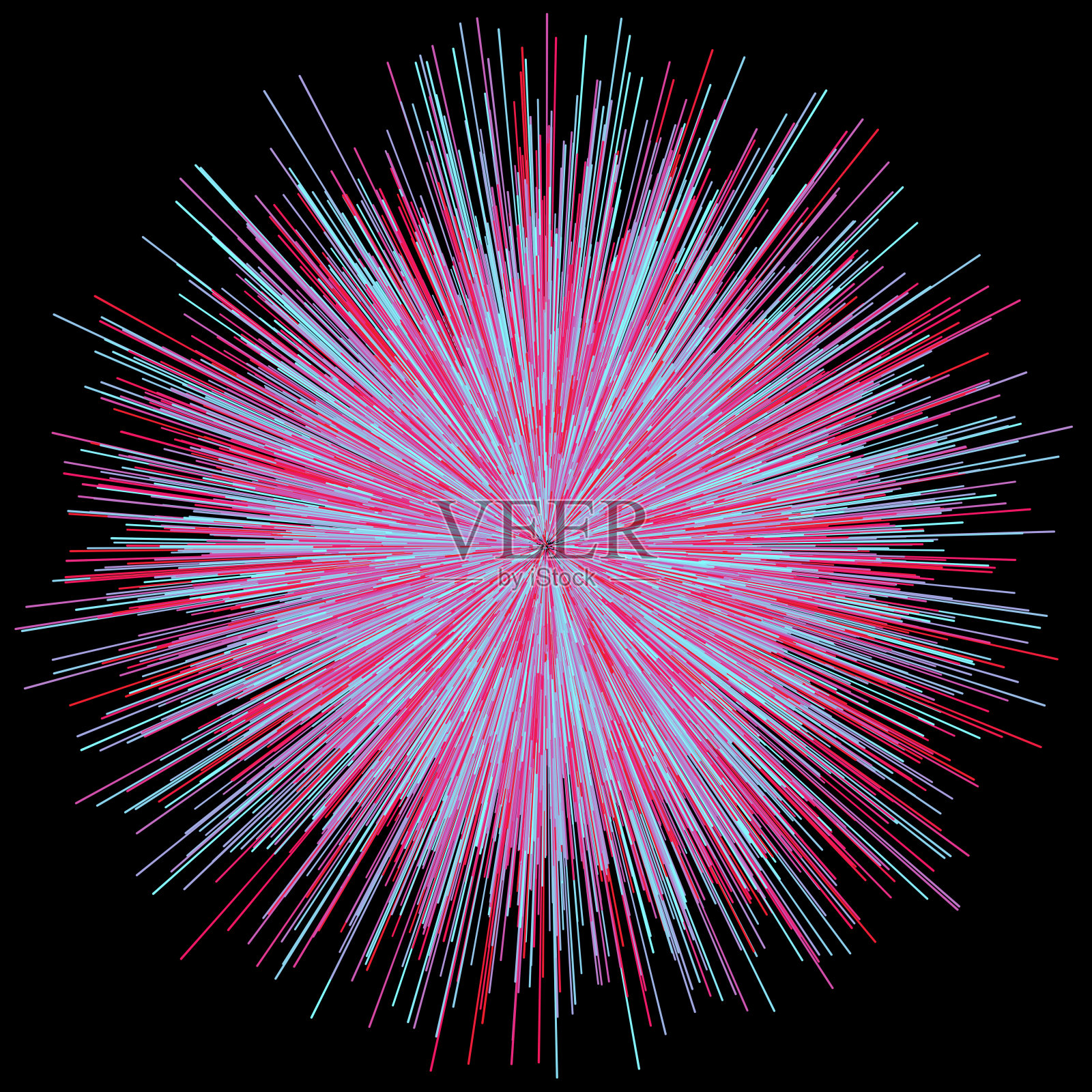 抽象的爆炸烟花的光芒照片摄影图片