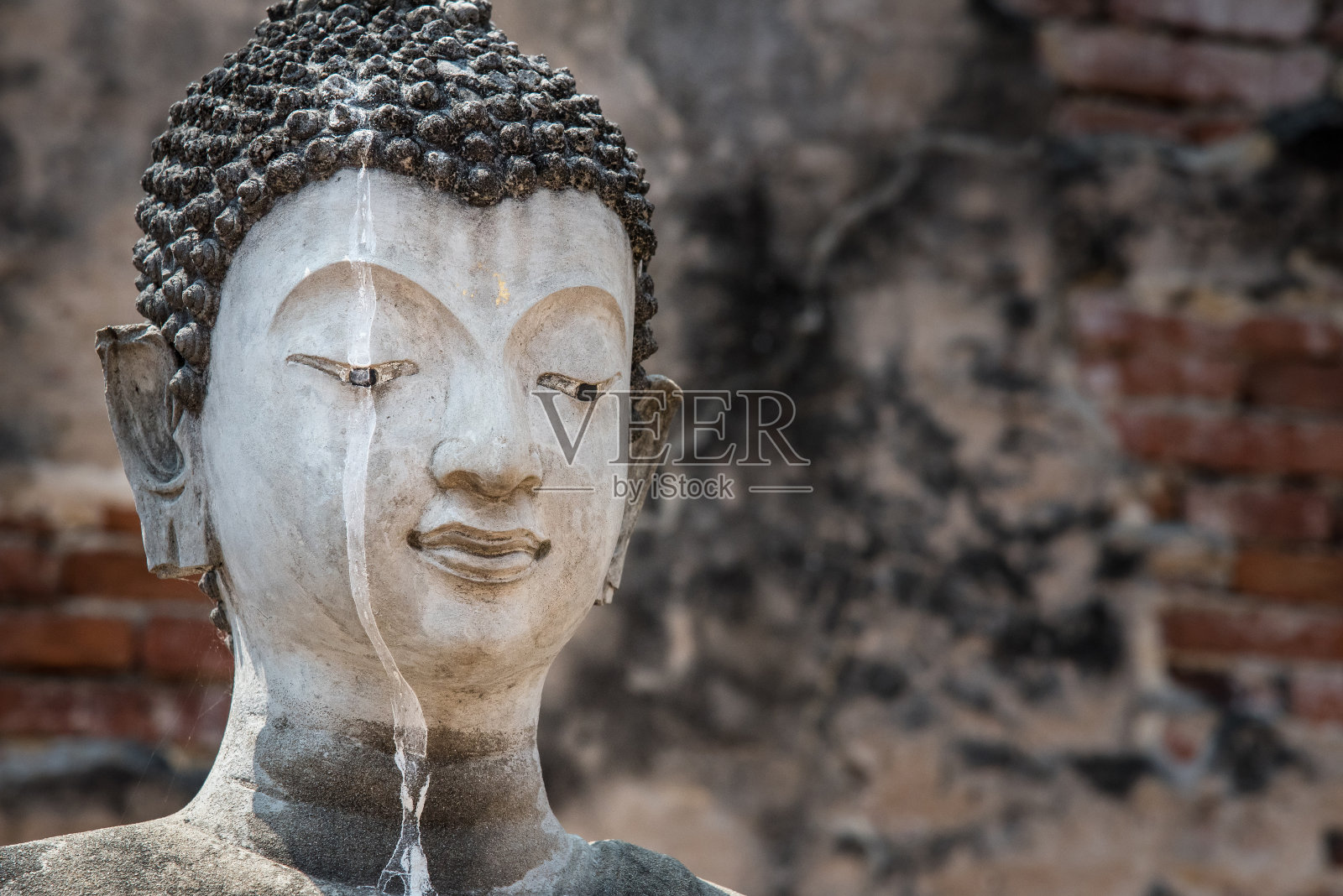 泰国，大城府——2017年3月12日:泰国，大城府，普特沙万寺佛像照片摄影图片