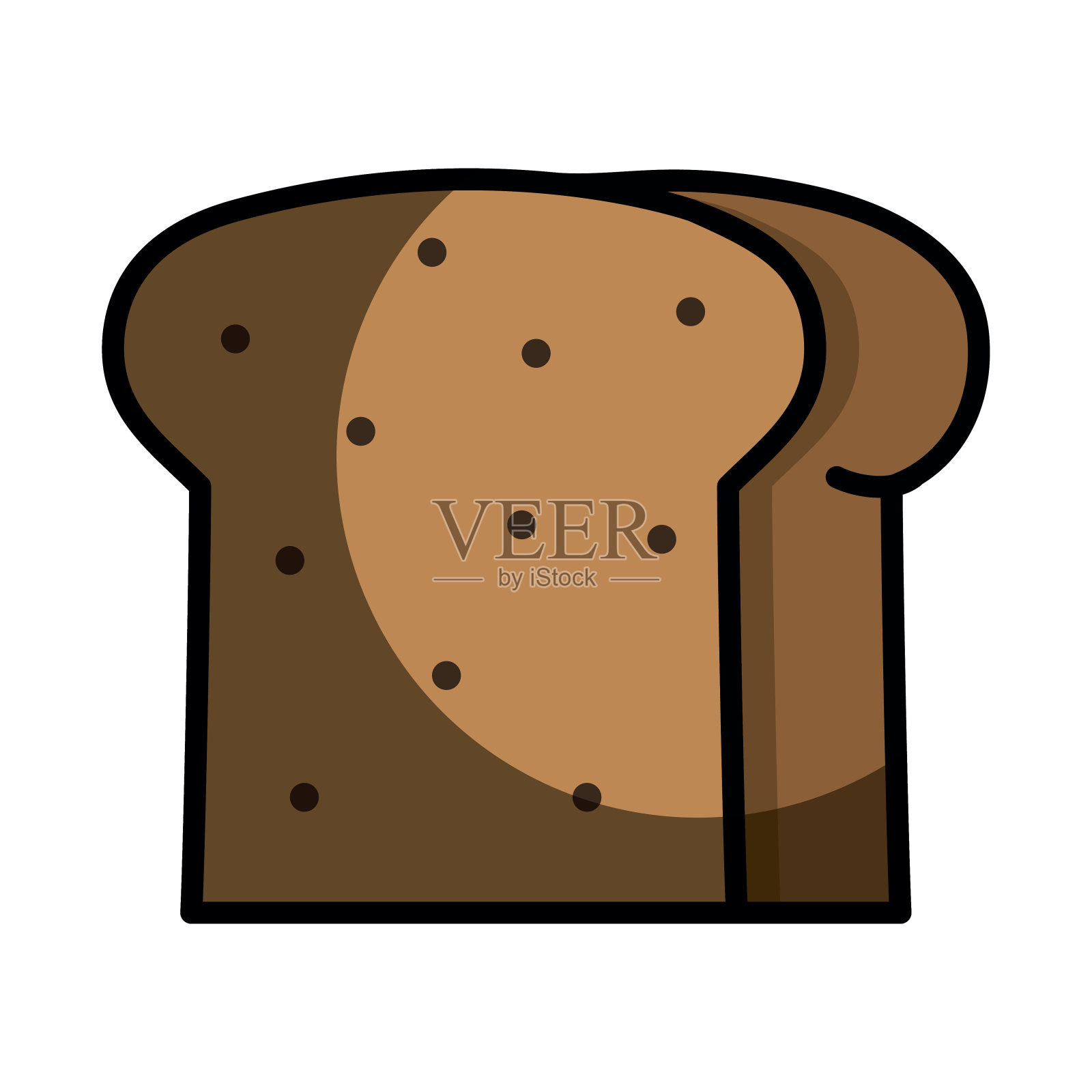 美味的切片面包烘焙食品设计元素图片