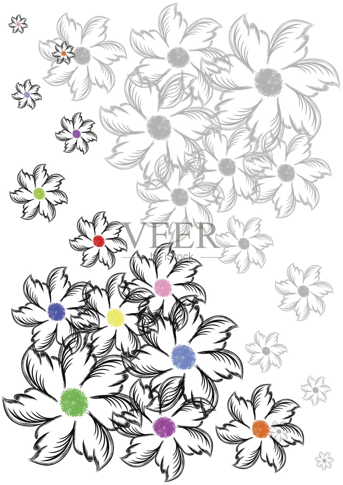 抽象的背景插画图片素材