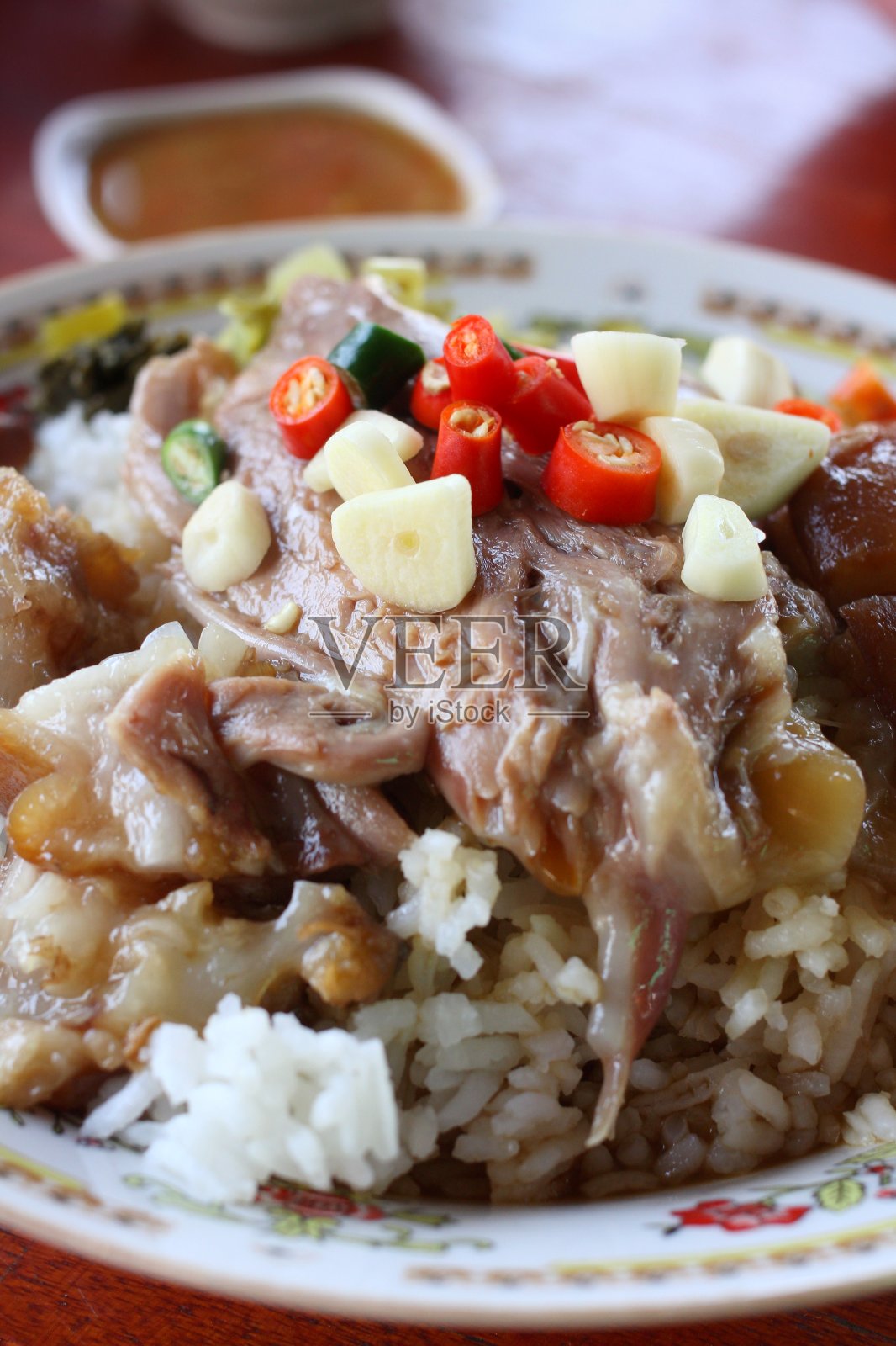 炖猪肉的腿照片摄影图片